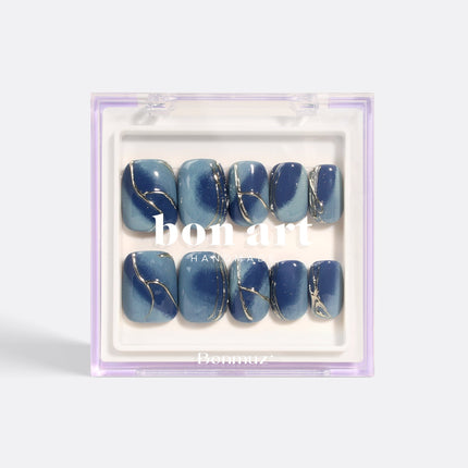 Bonmuz - Serenity Waves | Pro Handmade Gel Nails