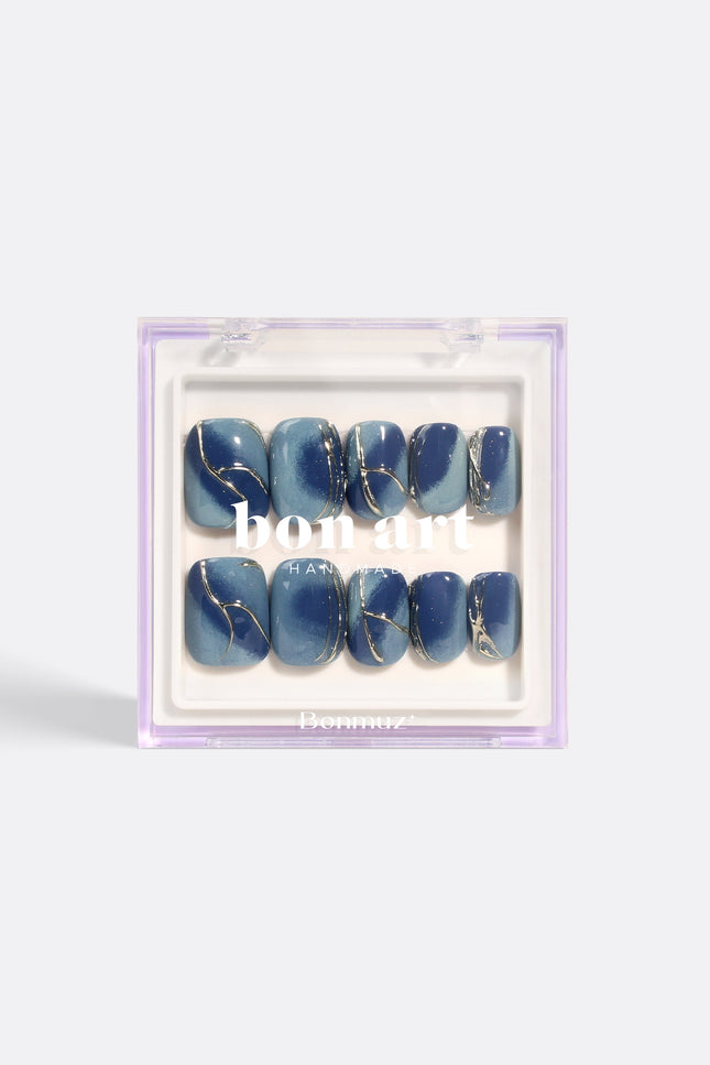 Bonmuz - Serenity Waves | Pro Handmade Gel Nails