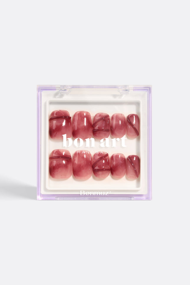 Bonmuz - Vintage Garnet | Pro Handmade Gel Nails
