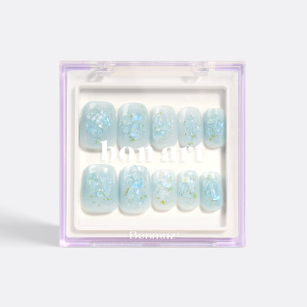 Bonmuz - Glacial Gleam | Pro Handmade Gel Nails
