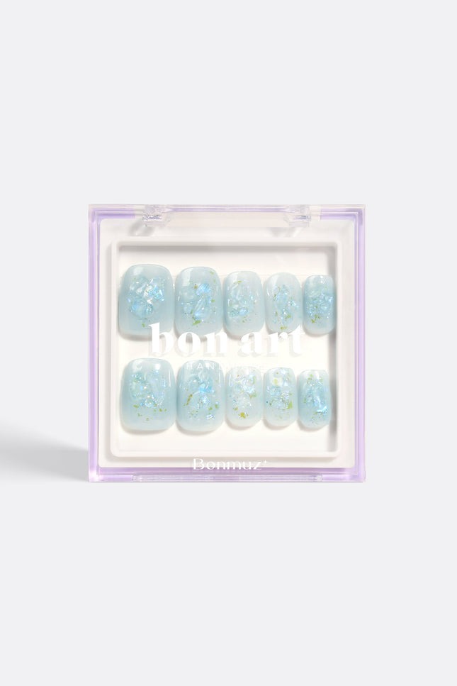 Bonmuz - Glacial Gleam | Pro Handmade Gel Nails