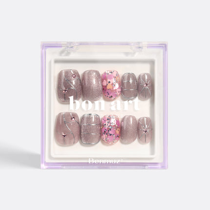 Bonmuz - Shimmering Prosecco | Pro Handmade Gel Nails