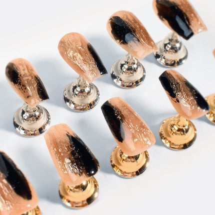 Bonmuz - Gilded Noir | Pro Handmade Gel Nails