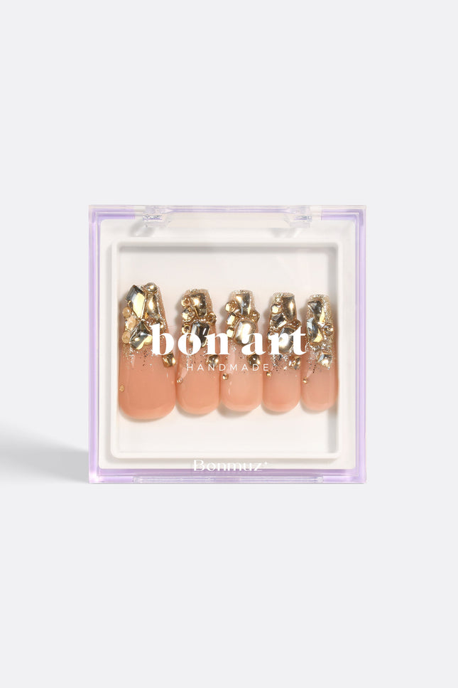 Bonmuz - Cleopatra's Gold | Pro Handmade Gel Nails
