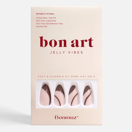 Bonmuz - Brewed Serenade | Soft & Durable Press-On Nails
