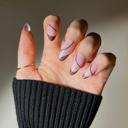Bonmuz - Brewed Serenade | Soft & Durable Press-On Nails