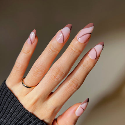 Bonmuz - Brewed Serenade | Soft & Durable Press-On Nails
