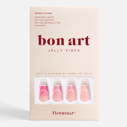 Bonmuz - Rose Rhapsody | Soft & Durable Press-On Nails
