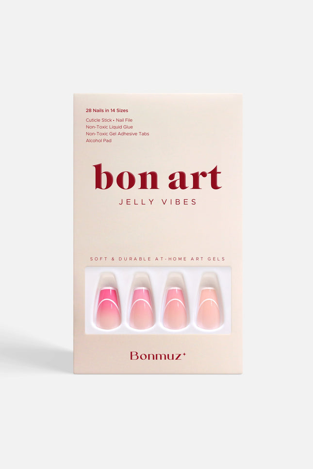 Bonmuz - Rose Rhapsody | Soft & Durable Press-On Nails