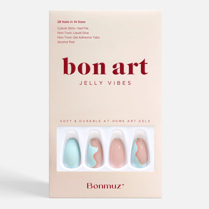 Bonmuz - Seabed Blossom | Soft & Durable Press-On Nails