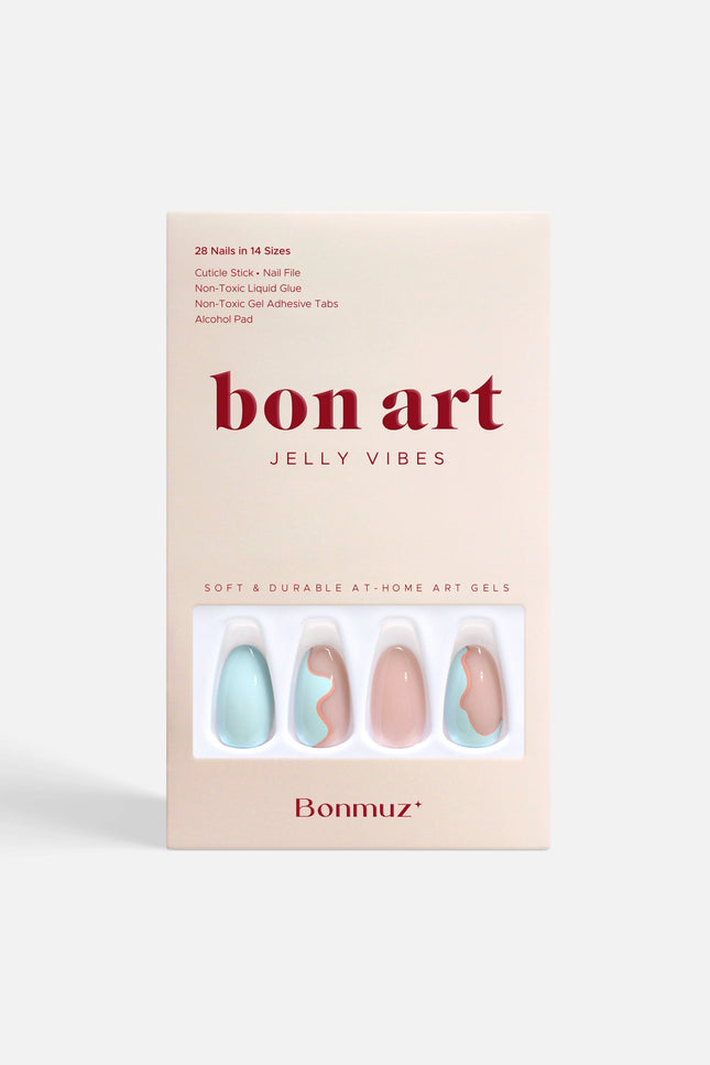 Bonmuz - Seabed Blossom | Soft & Durable Press-On Nails