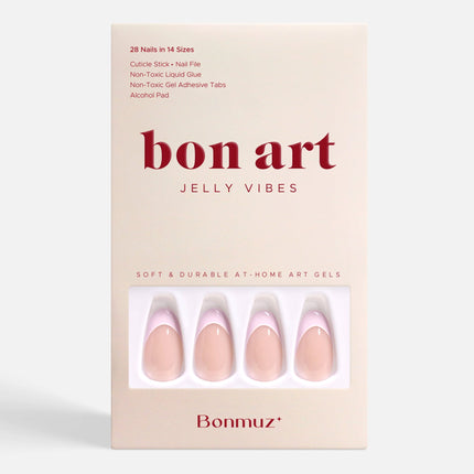 Bonmuz - Lavender Petal Grace | Soft & Durable Press-On Nails