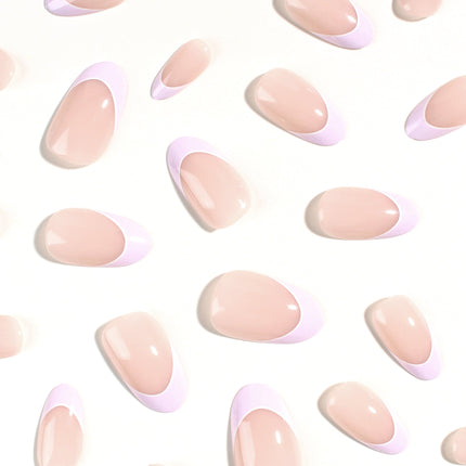 Bonmuz - Lavender Petal Grace | Soft & Durable Press-On Nails