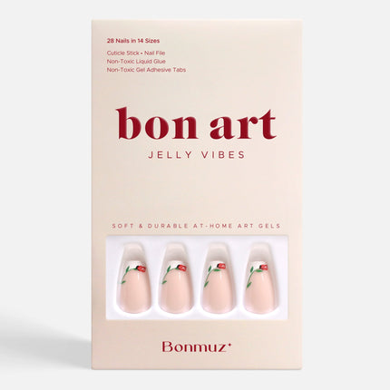 Bonmuz - Rose Coronet | Soft & Durable Press-On Nails