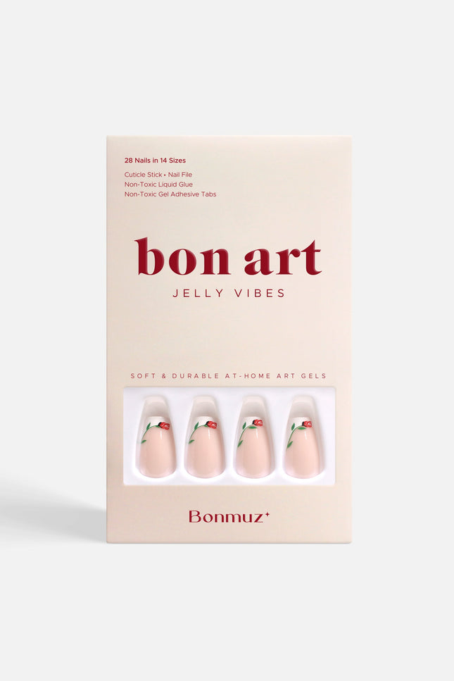 Bonmuz - Rose Coronet | Soft & Durable Press-On Nails