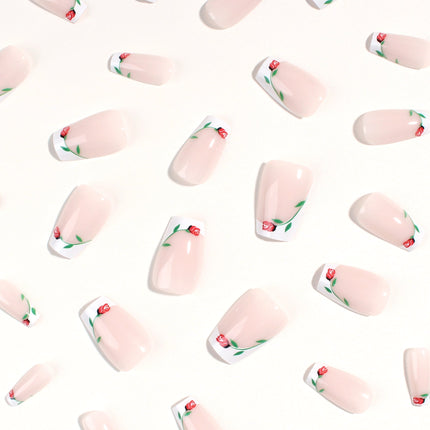 Bonmuz - Rose Coronet | Soft & Durable Press-On Nails