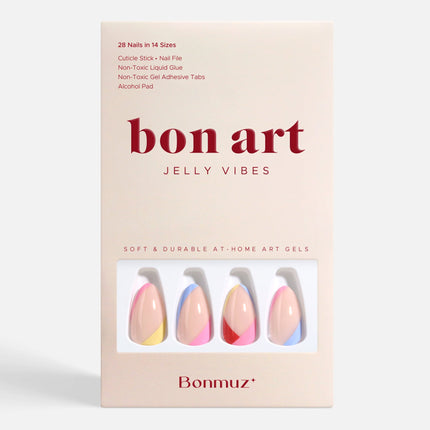 Bonmuz - Tropical Splash | Soft & Durable Press-On Nails