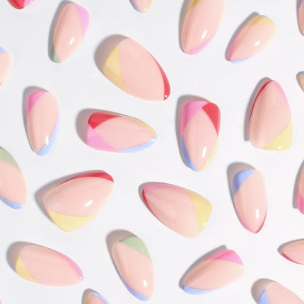 Bonmuz - Tropical Splash | Soft & Durable Press-On Nails