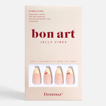 Bonmuz - Cherry Charm | Soft & Durable Press-On Nails
