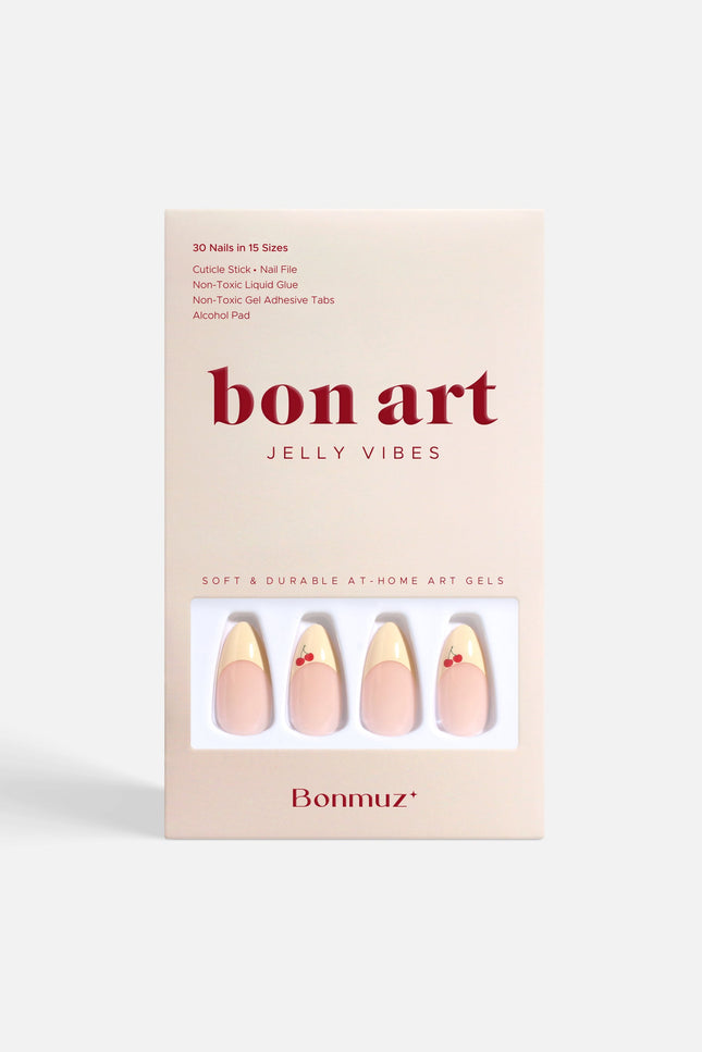 Bonmuz - Cherry Charm | Soft & Durable Press-On Nails