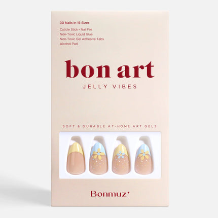 Bonmuz - Sunny Halo | Soft & Durable Press-On Nails