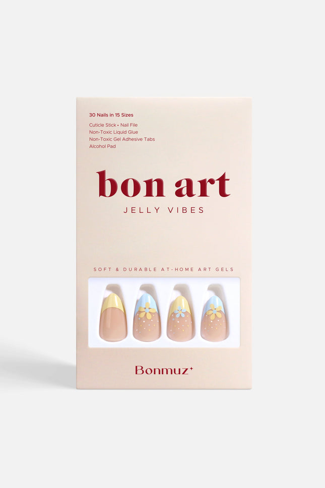 Bonmuz - Sunny Halo | Soft & Durable Press-On Nails