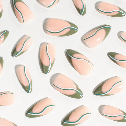 Bonmuz - Verde Vogue | Soft & Durable Press-On Nails