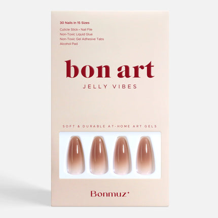 Bonmuz - Brown Sugar Drip | Soft & Durable Press-On Nails