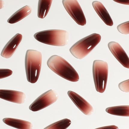 Bonmuz - Berry Cocoa Drip | Soft & Durable Press-On Nails
