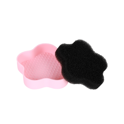 Profusion Cosmetics - Frosted Snow Sparkle | 7 PC Makeup Brush & Cleaning Mat Set