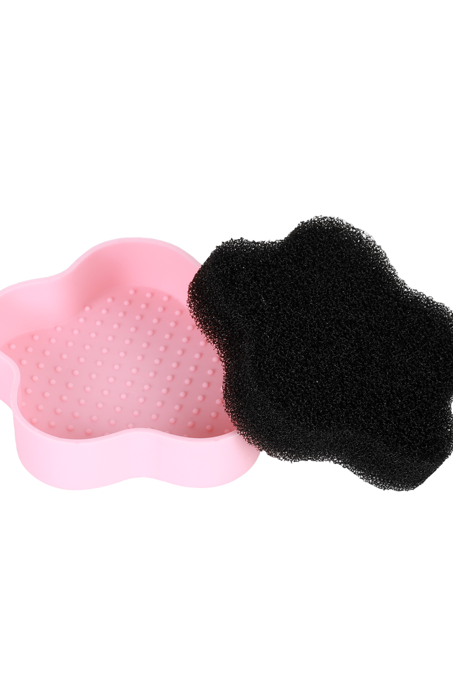 Profusion Cosmetics - Frosted Snow Sparkle | 7 PC Makeup Brush & Cleaning Mat Set
