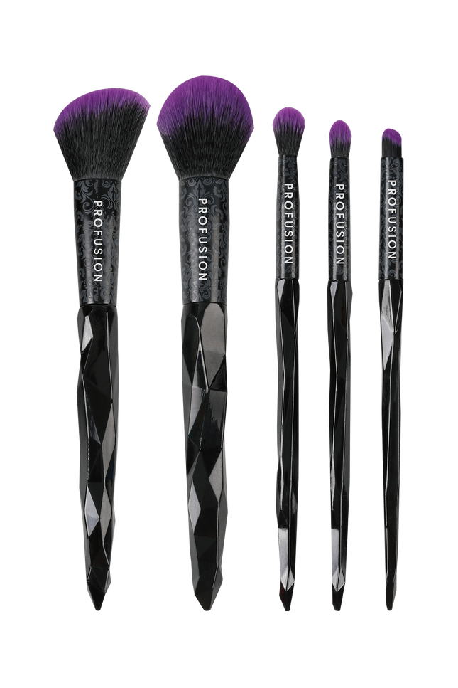 Profusion Cosmetics - Mystic Blend-5 PC Face & Eye Brush Set