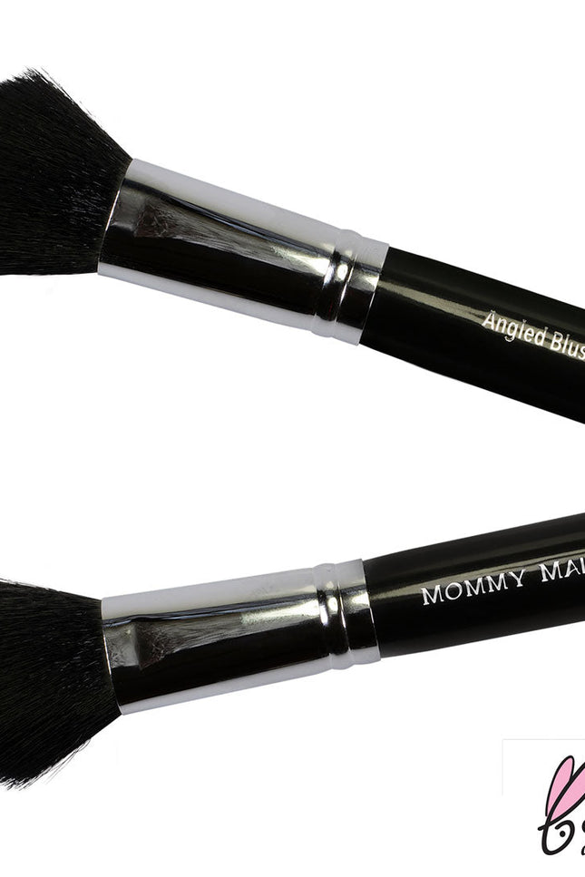 Mommy Makeup - Angled Blush Brush - Hand cut, Vegan, Cruelty-free