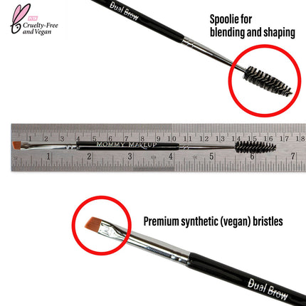 Mommy Makeup - Dual Brow Brush