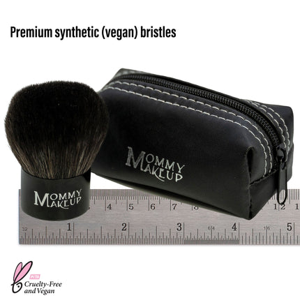Mommy Makeup - Kabuki Brush - Hand cut, Vegan, Cruelty-Free Mineral Makeup Brush