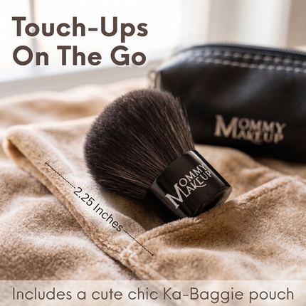 Mommy Makeup - Kabuki Brush - Hand cut, Vegan, Cruelty-Free Mineral Makeup Brush