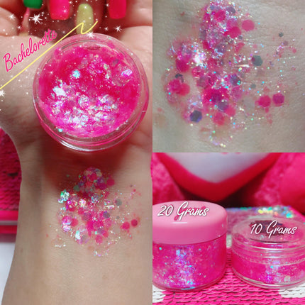 Inked Doll Cosmetics - BACHELORETTE Mermaid Jelly (Face/Body/Hair) Glitter Gel