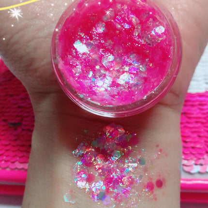 Inked Doll Cosmetics - BACHELORETTE Mermaid Jelly (Face/Body/Hair) Glitter Gel