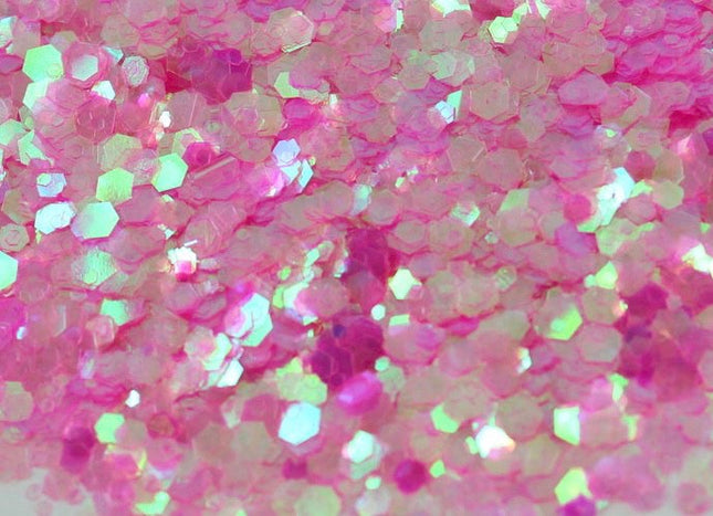 Inked Doll Cosmetics - BALLERINA (Pink/White) Chunky Iridescent Glamdoll Glitter