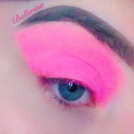Inked Doll Cosmetics - *UV* BALLERINA!  (Medium Pink) PRESSED EYESHADOW SINGLE