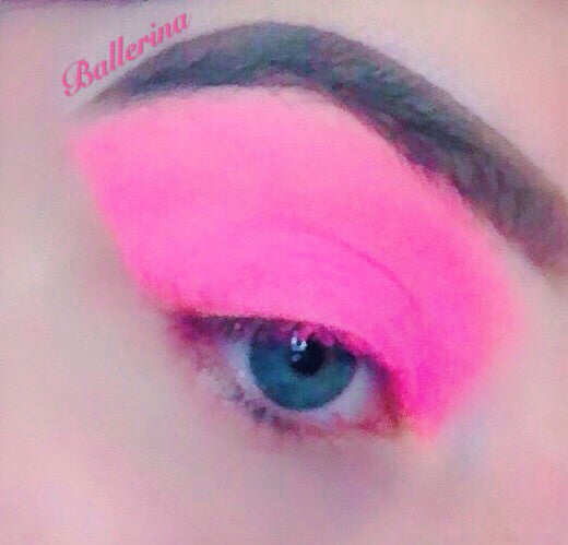 Inked Doll Cosmetics - *UV* BALLERINA!  (Medium Pink) PRESSED EYESHADOW SINGLE