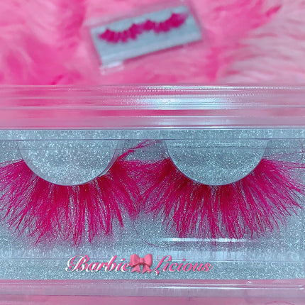Inked Doll Cosmetics - *BARBIE-LICIOUS* (Pink) DreamDoll COLOR Lashes !
