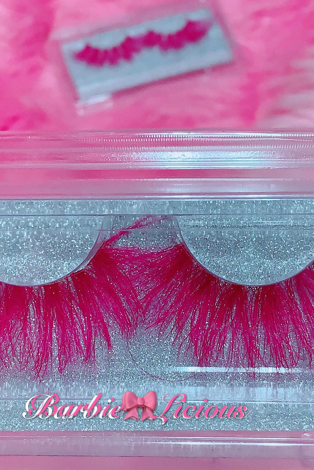 Inked Doll Cosmetics - *BARBIE-LICIOUS* (Pink) DreamDoll COLOR Lashes !