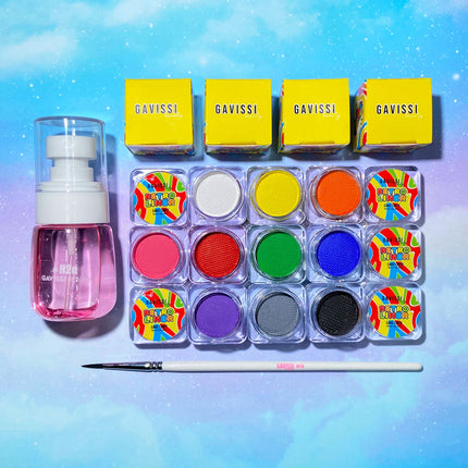 Gavissi Beauty - BASICS BUNDLE: 10 LINERS + BRUSH + SPRAY BOTTLE