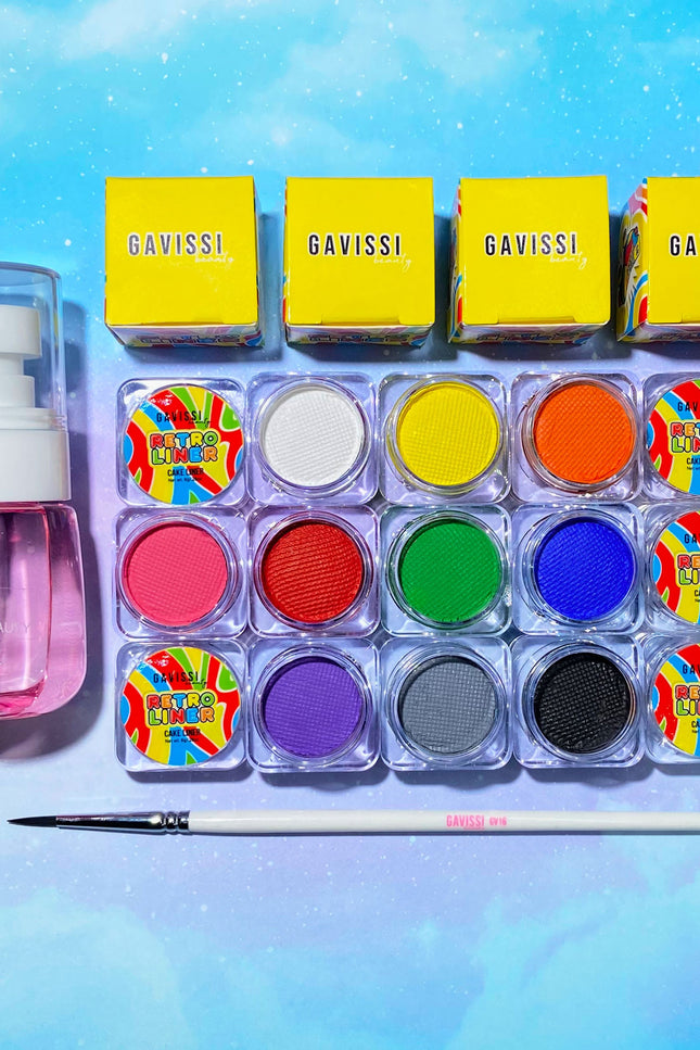 Gavissi Beauty - BASICS BUNDLE: 10 LINERS + BRUSH + SPRAY BOTTLE