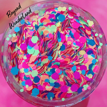 Inked Doll Cosmetics - "BEYOND WONDERLAND" *UV*/BlackLight* Festival FunFetti