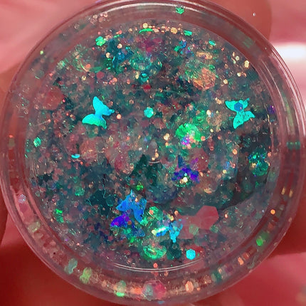 Inked Doll Cosmetics - MERMAID BUTTAFLY GLOW! GLITTER GEL