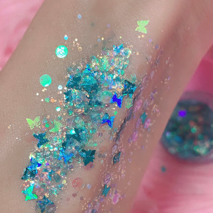 Inked Doll Cosmetics - MERMAID BUTTAFLY GLOW! GLITTER GEL