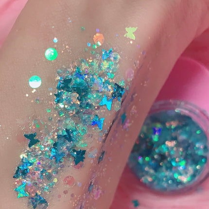 Inked Doll Cosmetics - MERMAID BUTTAFLY GLOW! GLITTER GEL