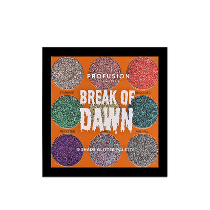 Profusion Cosmetics - Spookarama | Break of Dawn 9-Shade Pressed Glitter Palette